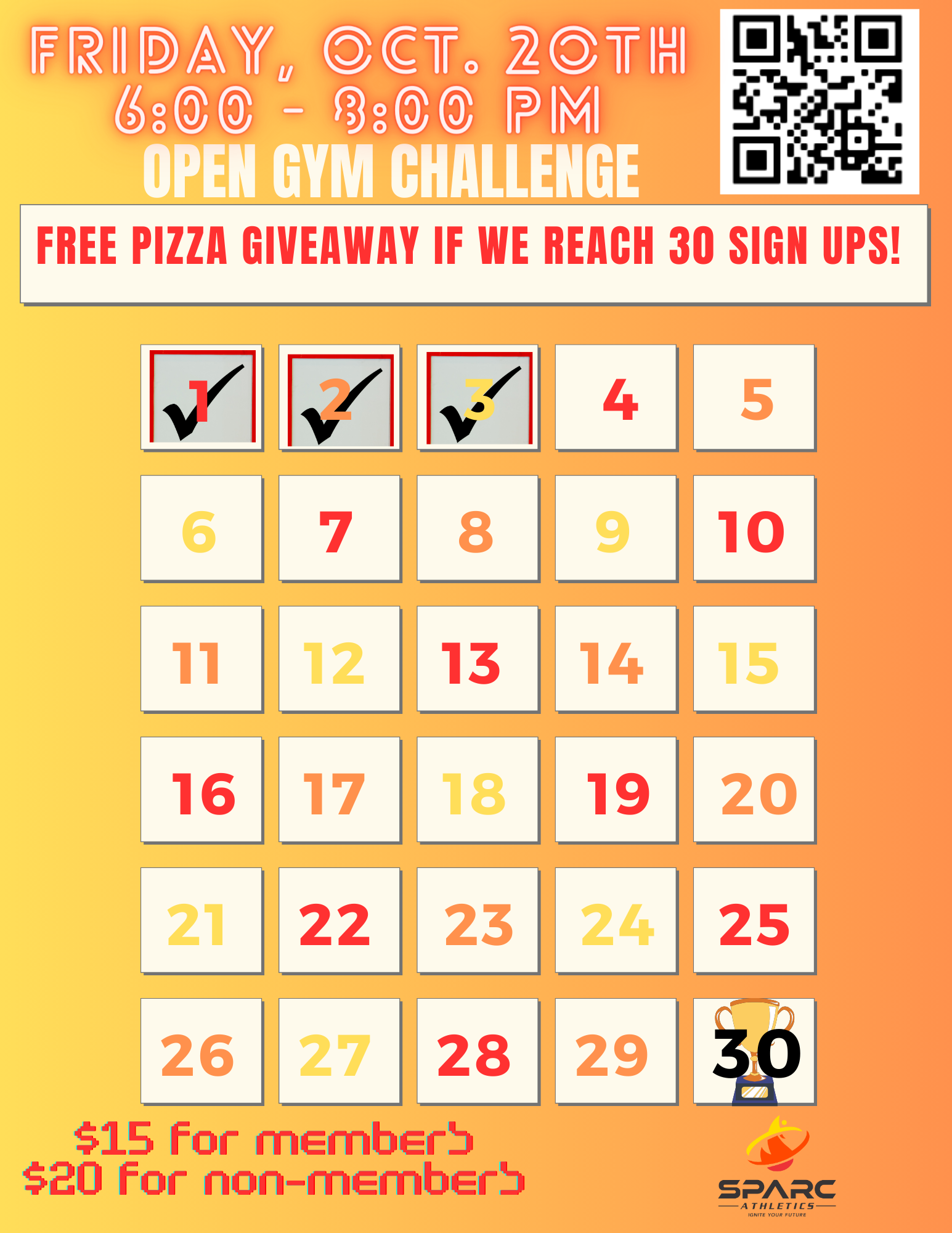 Free Challenge 21 and 25 Poster